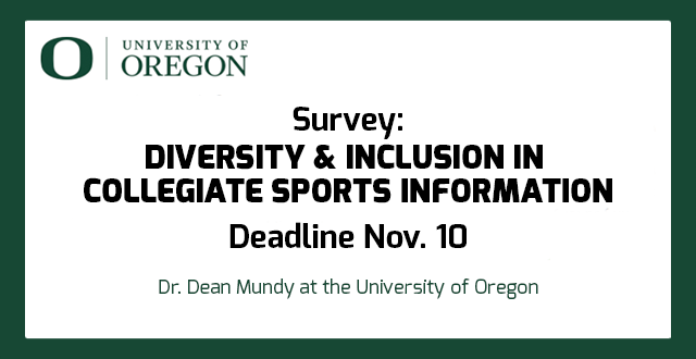 Take the Diversity & Inclusion in Collegiate Sports Information Survey